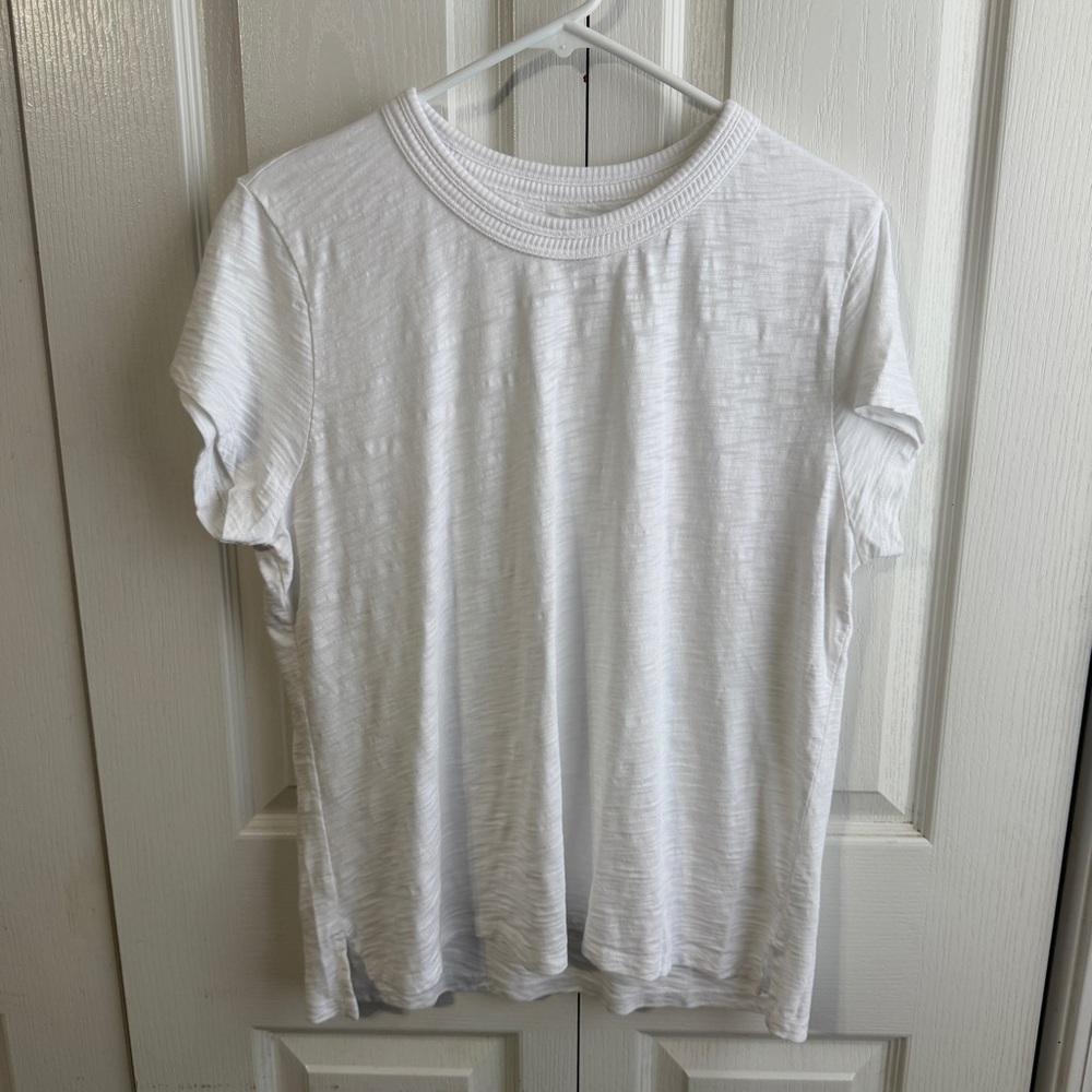 Erin Gray white short sleeve Pima cotton tee size XL